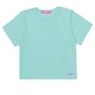 Blusa Menina Cinti em Algodão Aplique de Strass cor Verde