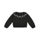 Blusa Menina Cropped Gola Bordada Em Algodão - Carinhoso - Blusa Menina Cropped Gola Bordada Em Algodão - Carinhoso -
