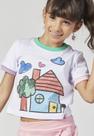 Blusa Menina Estampada Manga Curta Mylu