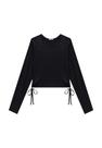 Blusa Menina Manga Longa Amarração Lateral Nina Go Blusa Menina Manga Longa Amarração Lateral Nina Go