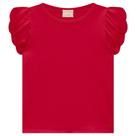 Blusa Menina Milon em Cotton na cor Vermelha Blusa Menina Milon em Cotton na cor Vermelha