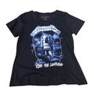 Blusa Metallica Ride The Lightning Camiseta Baby Look Bo371