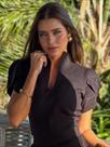 Blusa Micaela Preta Cor:PretoTamanho:U