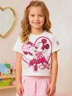 Blusa Minnie e Mickey Beijo Amável Animê