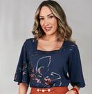 Blusa miravest tecido fluido com elastano
