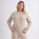 Blusa Moletinho Manga Reglan Bordada Feminino Revanche Gibraltar