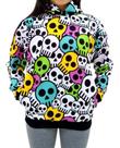 Blusa Moletom Adulto Com Capuz Inverno Caveira Feminino
