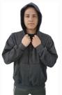 Blusa Moletom Canguru Capuz Cinza Mescla Grafite