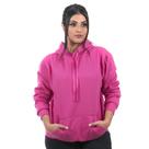Blusa Moletom Canguru com Capuz Feminino cor Pink