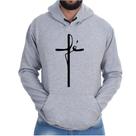 Blusa Moletom Canguru Flabelado Casual Fé