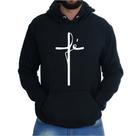 Blusa Moletom Canguru Flabelado Casual Fé
