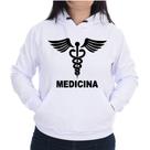 Blusa Moletom Canguru Flanelado Casual Unissex Medicina