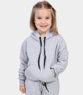 Blusa Moletom Canguru Infantil Com Capuz Bolso Liso