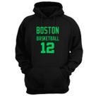 Blusa Moletom Capuz Basquete Boston Basketball número 12 Blusa Moletom Capuz Basquete Boston Basketball número 12