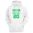 Blusa Moletom Capuz Basquete Boston Basketball número 20 Blusa Moletom Capuz Basquete Boston Basketball número 20