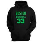 Blusa Moletom Capuz Basquete Boston Basketball número 33 Blusa Moletom Capuz Basquete Boston Basketball número 33