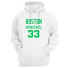 Blusa Moletom Capuz Basquete Boston Basketball número 33 Blusa Moletom Capuz Basquete Boston Basketball número 33