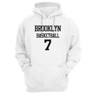 Blusa Moletom Capuz Basquete Brooklyn Basketball número 7 Blusa Moletom Capuz Basquete Brooklyn Basketball número 7