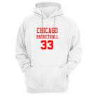 Blusa Moletom Capuz Basquete Chicago Basketball número 33