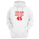 Blusa Moletom Capuz Basquete Chicago Basketball número 45