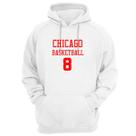 Blusa Moletom Capuz Basquete Chicago Basketball número 8