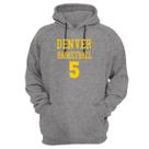 Blusa Moletom Capuz Basquete Denver Basketball número 5