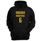 Blusa Moletom Capuz Basquete Indiana Basketball número 6