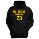 Blusa Moletom Capuz Basquete Los Angeles Basketball núm 23