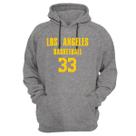 Blusa Moletom Capuz Basquete Los Angeles Basketball núm 33