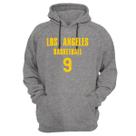 Blusa Moletom Capuz Basquete Los Angeles Basketball número 9