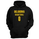 Blusa Moletom Capuz Basquete Oklahoma Basketball número 0