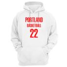 Blusa Moletom Capuz Basquete Portland Basketball número 22