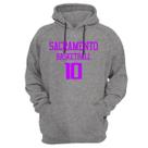 Blusa Moletom Capuz Basquete Sacramento Basketball número 10