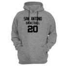 Blusa Moletom Capuz Basquete San Antonio Basketball núm 20