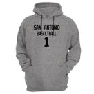 Blusa Moletom Capuz Basquete San Antonio Basketball número 1