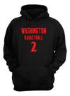 Blusa Moletom Capuz Basquete Washington Basketball Número 2