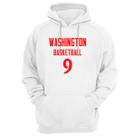 Blusa Moletom Capuz Basquete Washington Basketball número 9 Blusa Moletom Capuz Basquete Washington Basketball número 9