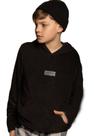 Blusa Moletom Capuz Preto Infantil Riccoo