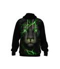Blusa Moletom Casaco Leão Bravo Full Frente 3d