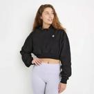 Blusa Moletom Champion Canguru Cropped Logo C Black