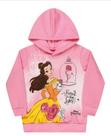 Blusa moletom com touca infantil meninas princesas