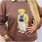 Blusa Moletom Feminina 100% Algodão Casaco Confotavel Felpudo Tendencia Ursinhos Estilosos Blusa Moletom Feminina 100% Algodão Casaco Confotavel Felpudo Tendencia Ursinhos Estilosos