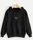 Blusa Moletom Feminino Canguru Coração Tumblr Fofo Blusa Moletom Feminino Canguru Coração Tumblr Fofo