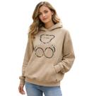 Blusa Moletom Feminino com Capuz Estampa Diferenciada Confortável