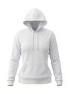 Blusa Moletom Feminino Liso Com Capuz E Bolso Canguru Básico Blusa Moletom Feminino Liso Com Capuz E Bolso Canguru Básico