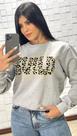 Blusa moletom flanelado de frio inverno 2023 gola redonda agasalho quentinho (estampa silkagem babes build) -cinza