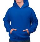 Blusa Moletom franelada grossa com bolso Canguru Liso cor azul royal Com Capuz Blusa Moletom franelada grossa com bolso Canguru Liso cor azul royal Com Capuz