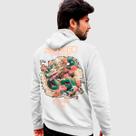 Blusa Moletom Genuine Grit Masculina Estampada Algodão 30.1 Dragão Tokyo