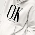 Blusa Moletom Genuine Grit Masculina Estampada Algodão 30.1 It's Ok Don't Worry Blusa Moletom Genuine Grit Masculina Estampada Algodão 30.1 It's Ok Don't Worry