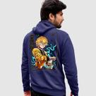 Blusa Moletom Genuine Grit Masculino Estampado Algodão 30.1 Demon Slayer Zenitsu Agatsuma